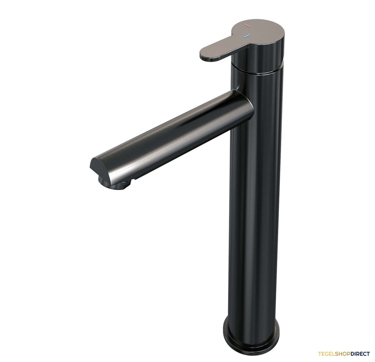 Wastafelmengkraan Brauer Gunmetal Edition Coldstart Opbouw Hoog Korte Platte Hendel Geborsteld Gunmetal PVD