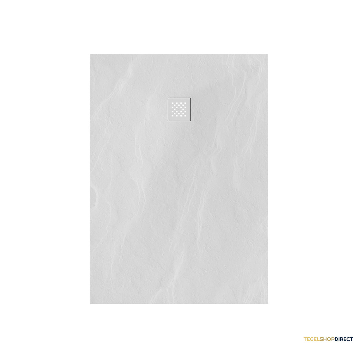 BRAUER Douchebak Asteroid 100x140 incl. antislip en antibacterieel mineraalmarmer mat wit – afbeelding 2