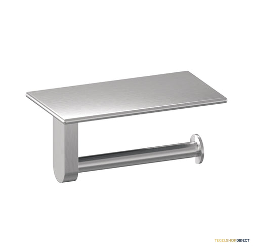 Toiletrolhouder Brauer Brushed Edition Met Planchet RVS Geborsteld PVD