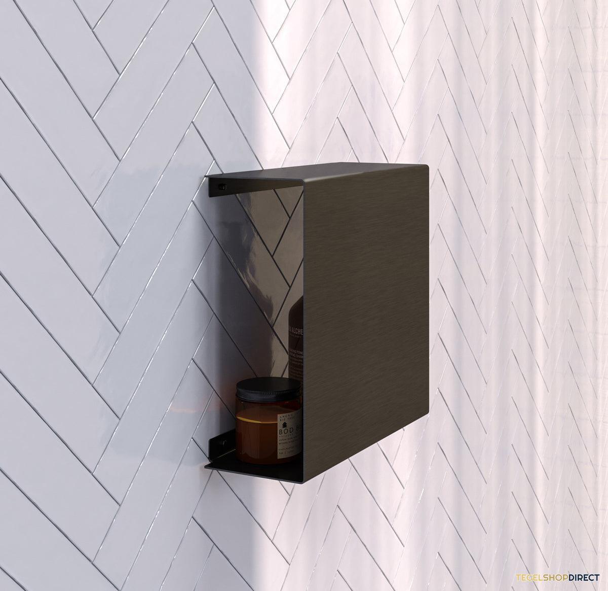Opbouwnis Brauer Gunmetal Edition Met Verborgen Opbergruimte Gunmetal Geborsteld PVD – afbeelding 2