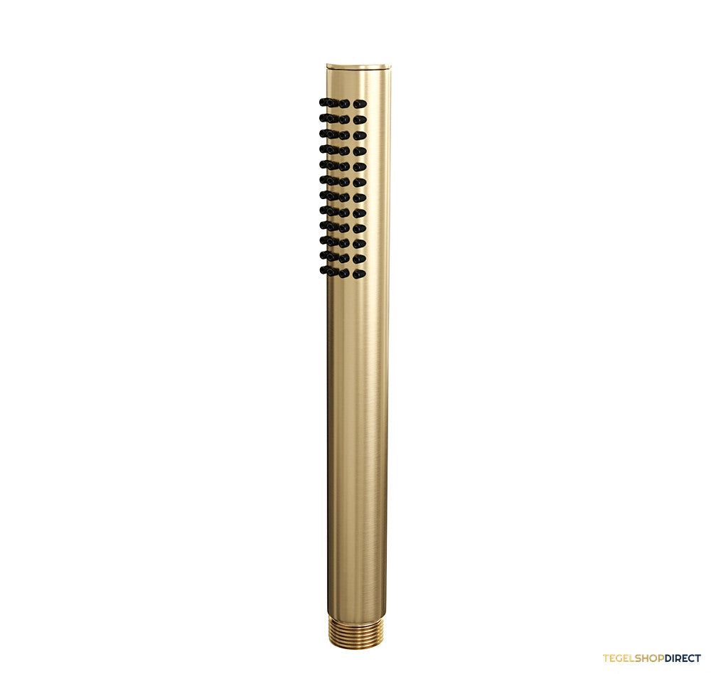 Regendoucheset Inbouw Brauer Gold Edition Thermostatisch 30cm met 3-Weg Omstelling, Wandarm, Glijstang en Staaf Handdouche Geborsteld Goud – afbeelding 4