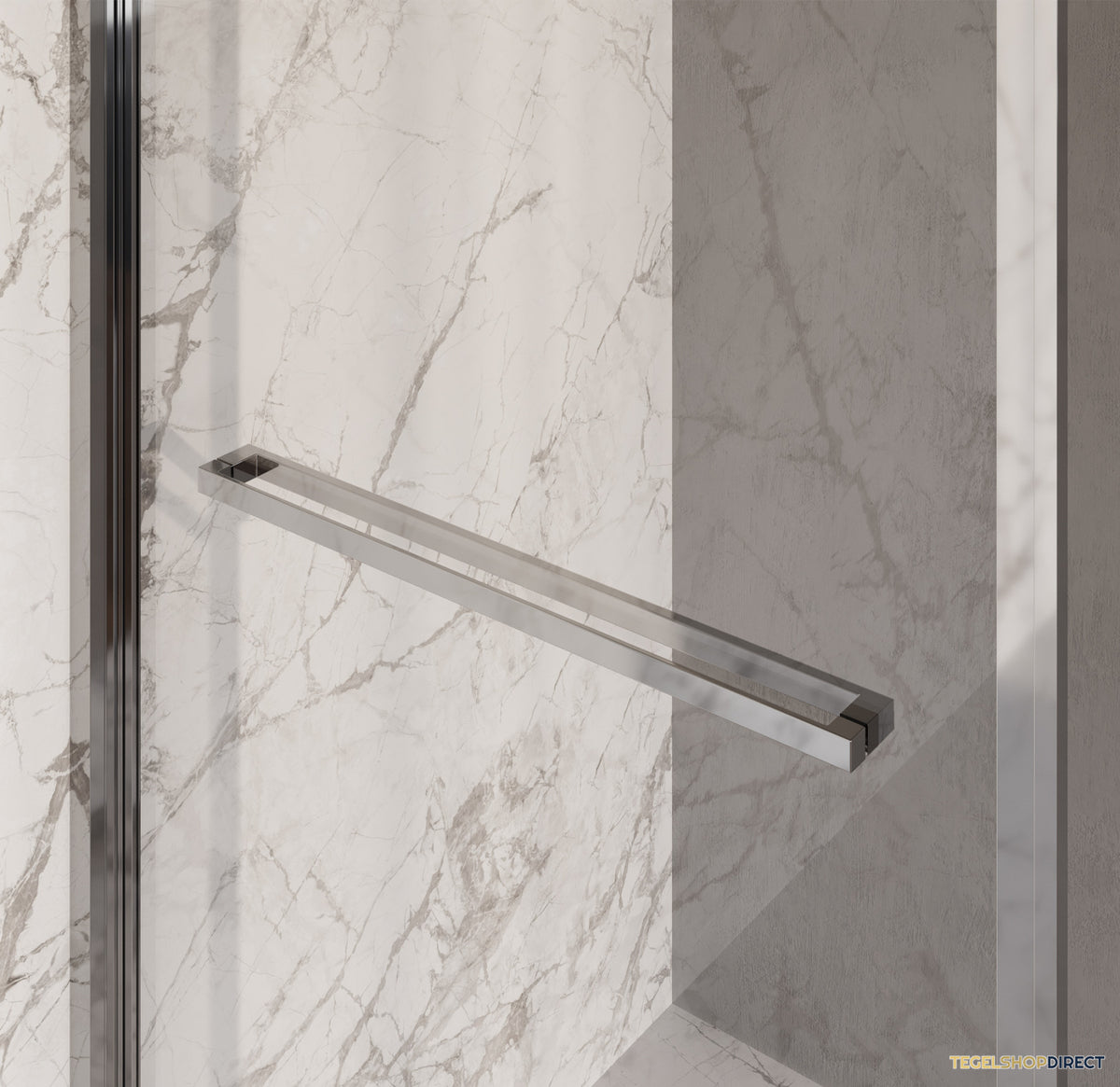 BRAUER Luminis Douchecabine 2-Delig Naar Binnen Draaiend 90x90x200 Omkeerbaar Helder Glas Incl. Glascoating Chroom – afbeelding 4