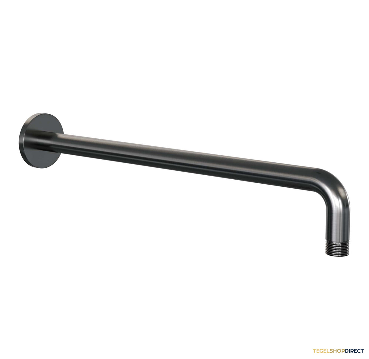 Brauer Stripe thermostatische inbouw regendouche 3-weg rond SET 38 met 25 cm douchekop en gebogen muurarm en staaf handdouche en doucheslang en wandaansluitbocht gunmetal geborsteld PVD – afbeelding 6