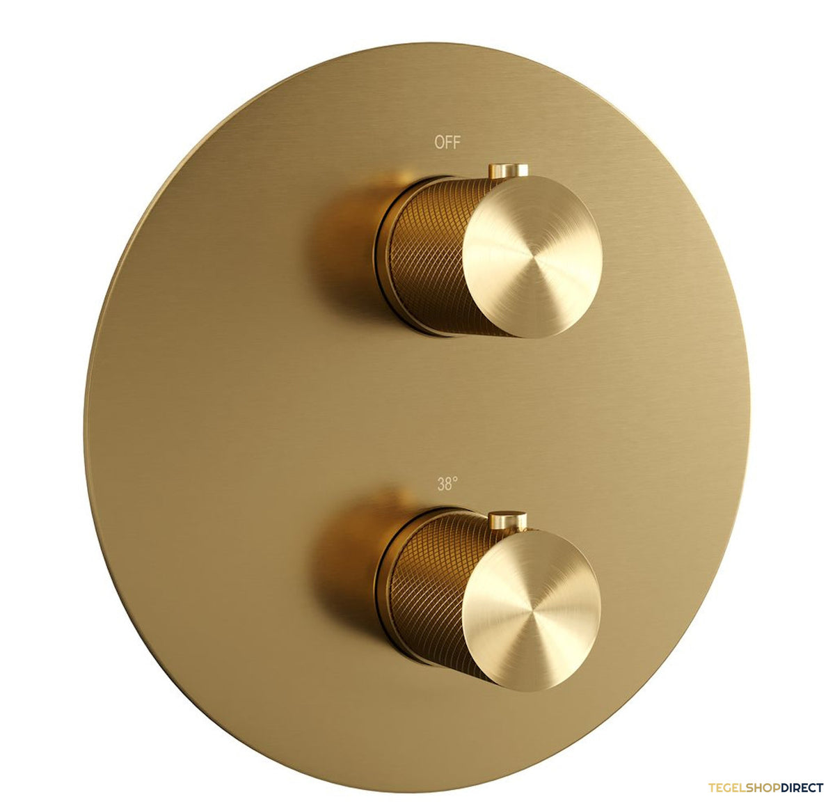 Thermostatische Inbouwdoucheset Brauer Carving Met Ronde Afdekplaat Goud Alle Opties) – afbeelding 3