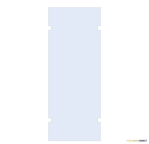 BRAUER Wand 90 helder glas tweezijdige uitsparingen