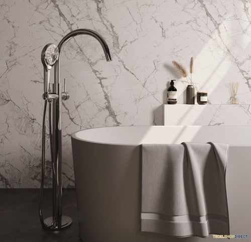 Vrijstaande Badkraan Brauer Chrome Met Handdouche Rond Chroom