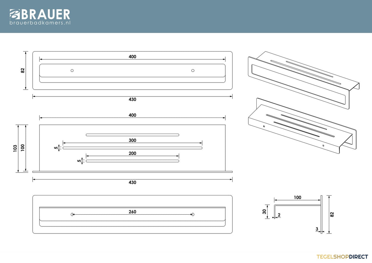Handoekrek Brauer Chrome Edition Met Planchet Chroom – afbeelding 4