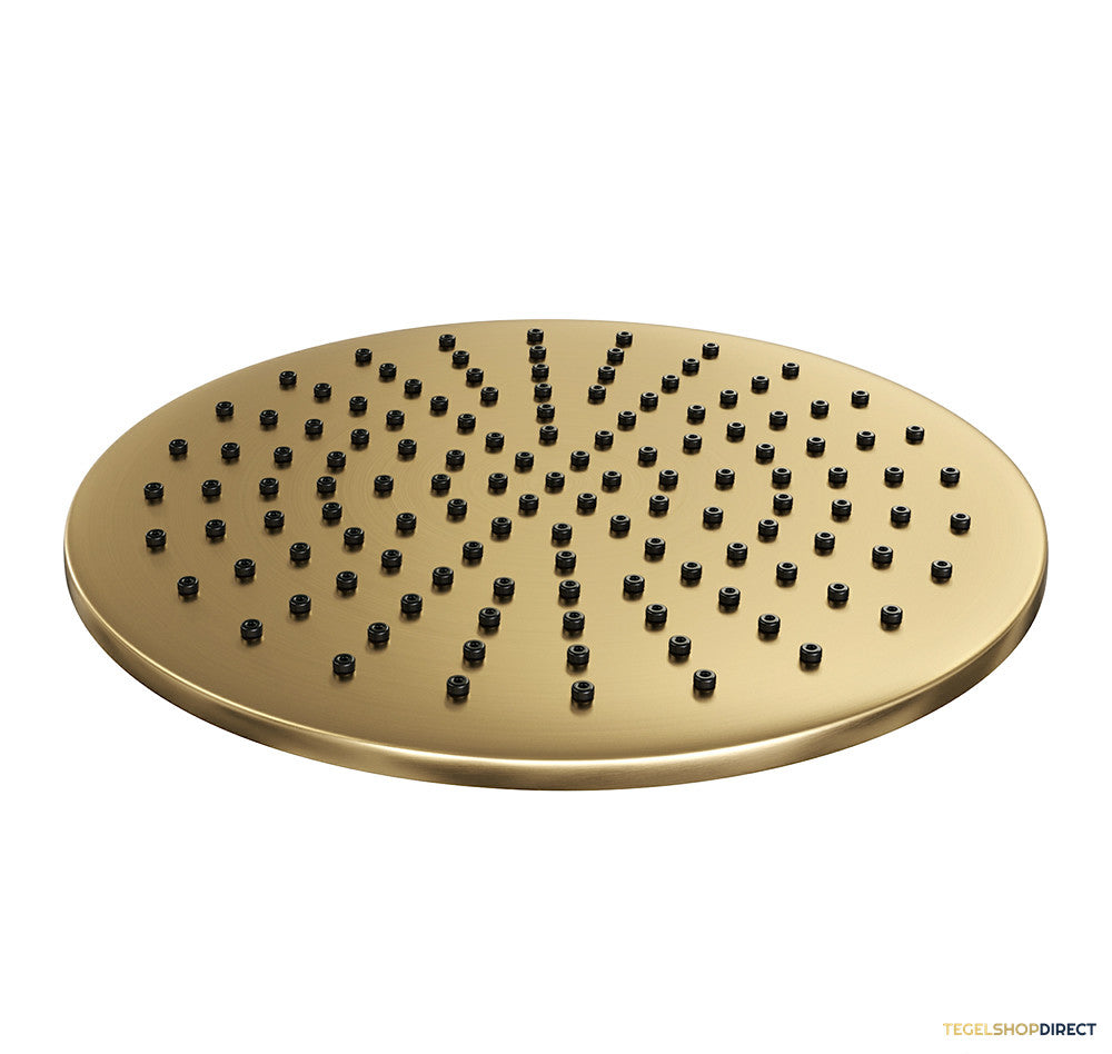 Regendoucheset Inbouw Brauer Gold Edition Thermostatisch 30cm met Wandarm en Handdouche 3-Standen Losse Stopkranen Geborsteld Goud – afbeelding 3