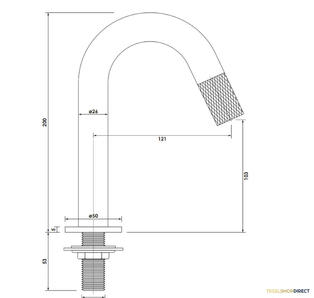 Opbouw Fonteinkraan Brauer Gunmetal Carving Edition Met Gebogen Uitloop Gunmetal Geborsteld PVD – afbeelding 4