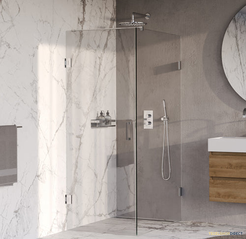 BRAUER Void douchecabine met draaideur helder glas 80x120x200 incl. glascoating chroom