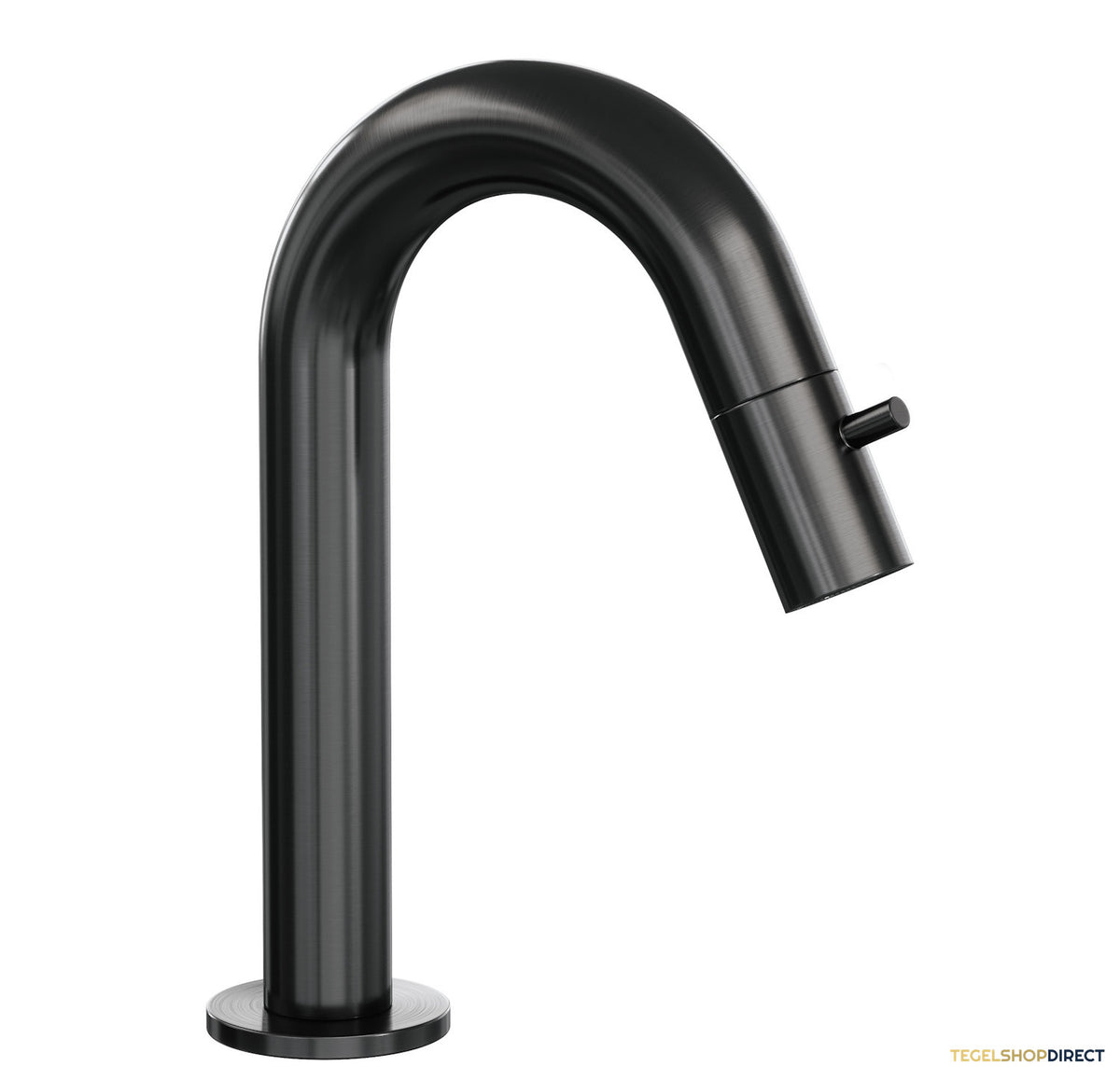 Opbouw Fonteinkraan Brauer Gunmetal Edition Met Gebogen Uitloop Gunmetal Geborsteld PVD – afbeelding 2