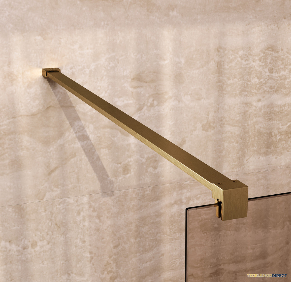 BRAUER Oblivion inloopdouche brons glas 120x200 incl. glascoating PVD goud geborsteld – afbeelding 4