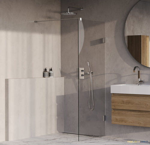BRAUER Void inloopdouche helder glas 70x200 incl. glascoating chroom
