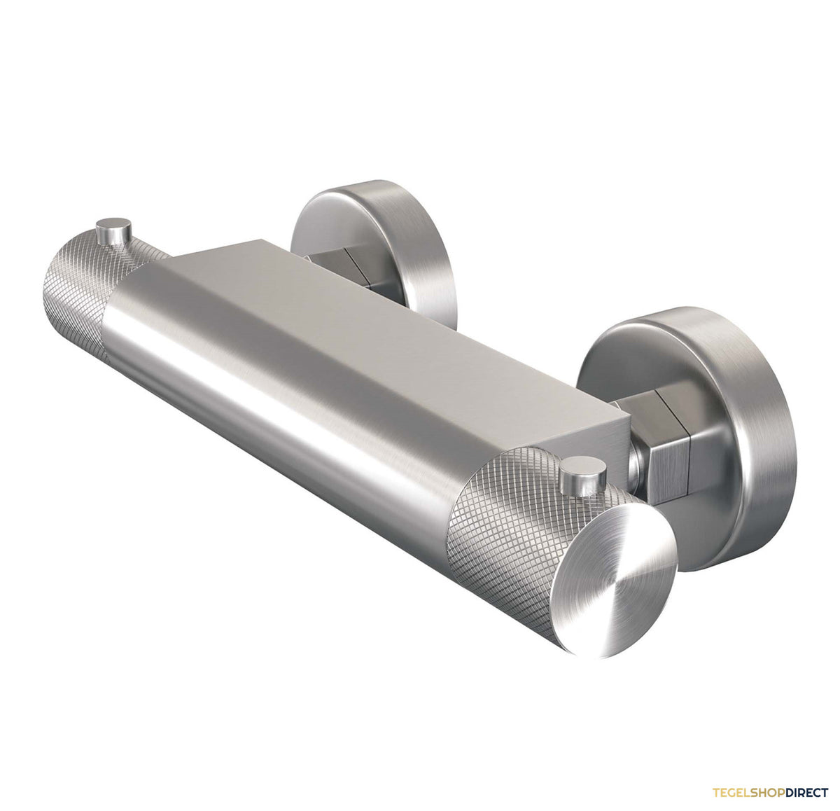 Douchekraanset Brauer Brushed Carving Opbouw Met Glijstang En Ronde Handdouche Geborsteld RVS – afbeelding 6