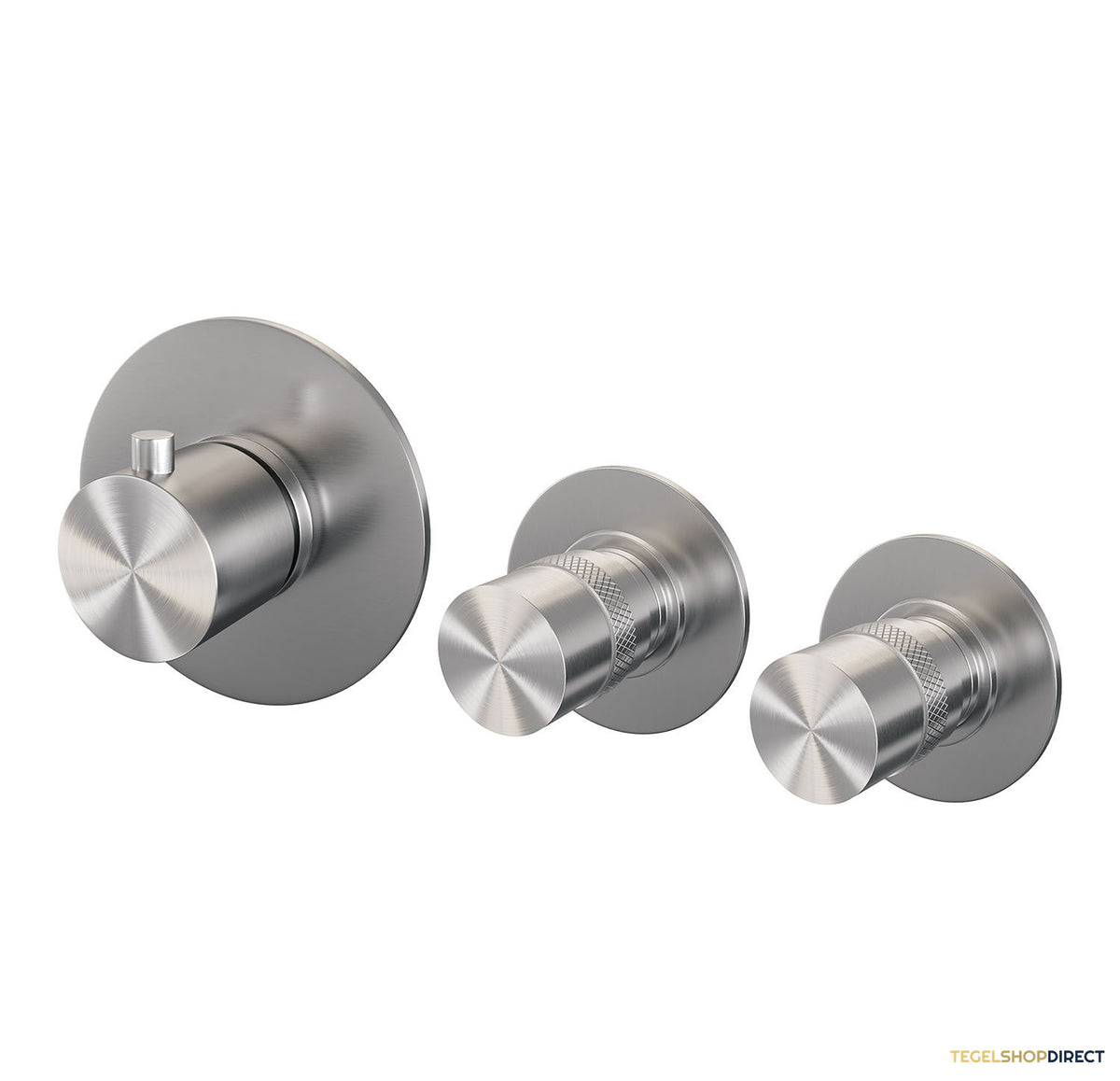 Inbouwthermostaatset Brauer Brushed Incl Baduitloop en Staafhanddouche Geborsteld RVS – afbeelding 3