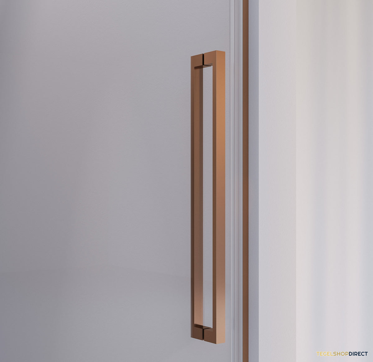 BRAUER Season nisdeur model A met draaideur helder glas 90x200 omkeerbaar incl. glascoating Season-Koper – afbeelding 3