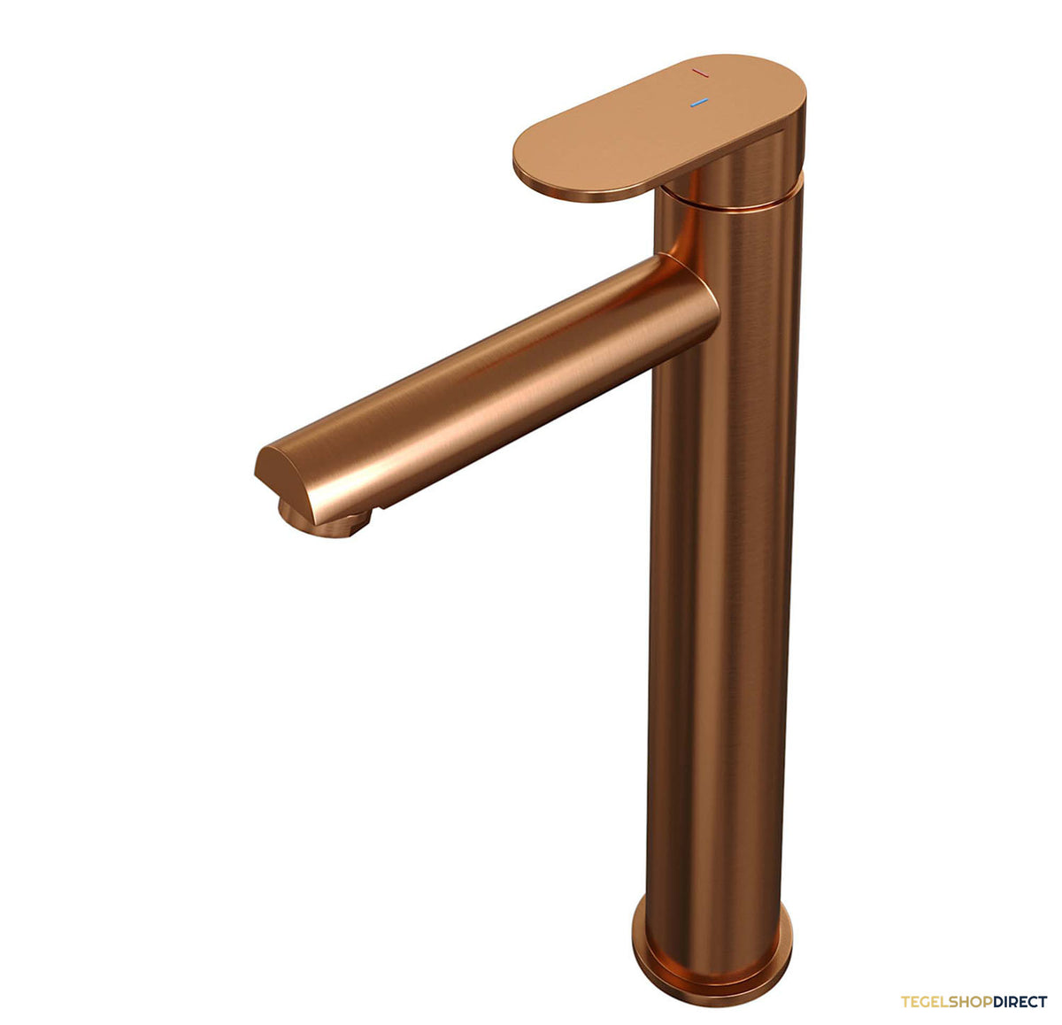 Wastafelmengkraan Brauer Copper Edition Coldstart Opbouw Hoog Platte Hendel Geborsteld Koper PVD