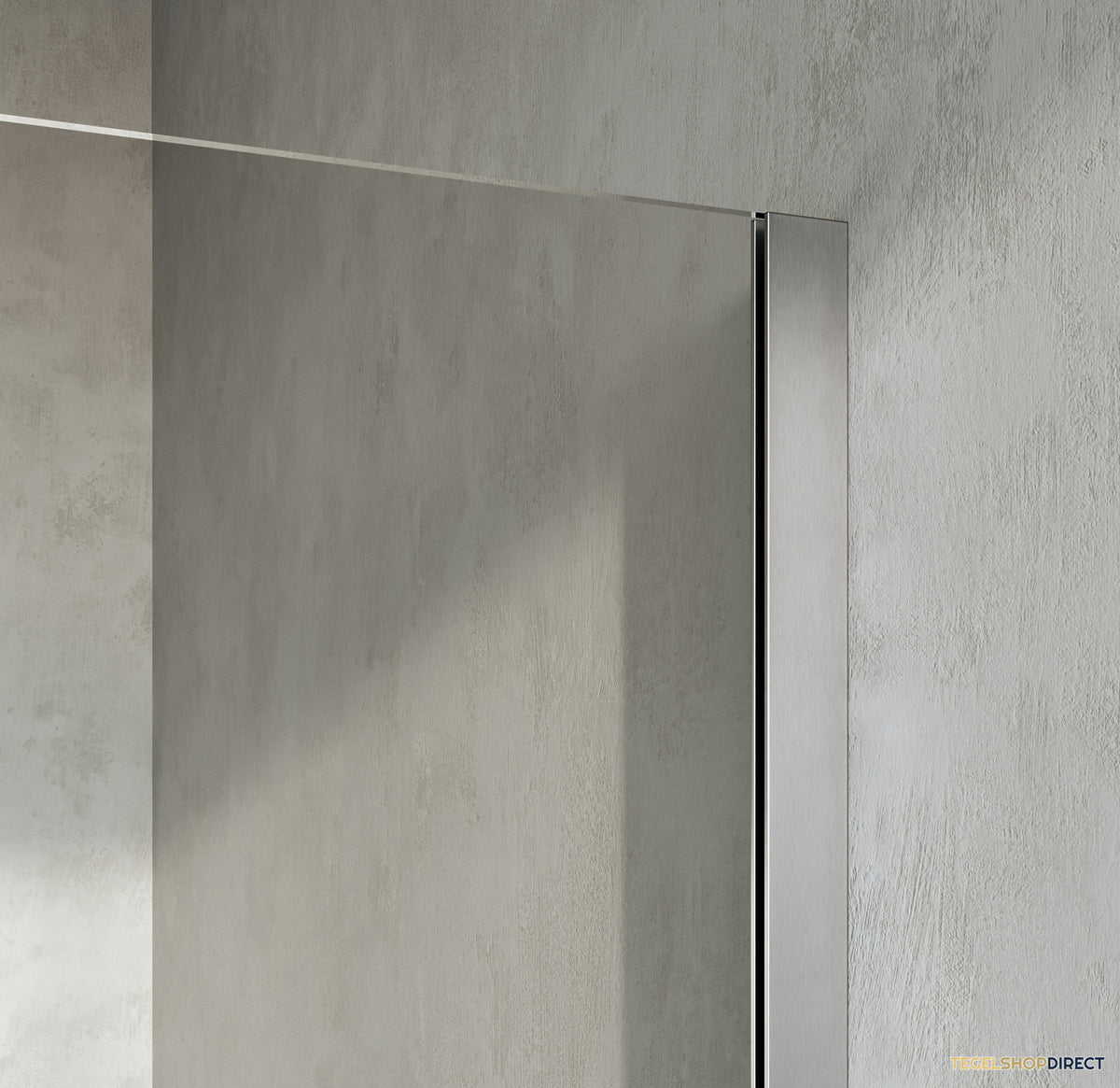 BRAUER Stellar douchecabine met draaideur helder glas 140x90x200 omkeerbaar incl. glascoating PVD RVS-kleurig geborsteld – afbeelding 3