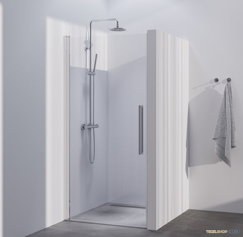 BRAUER Season nisdeur model A met draaideur helder glas 70x200 omkeerbaar incl. glascoating Season-Chroom