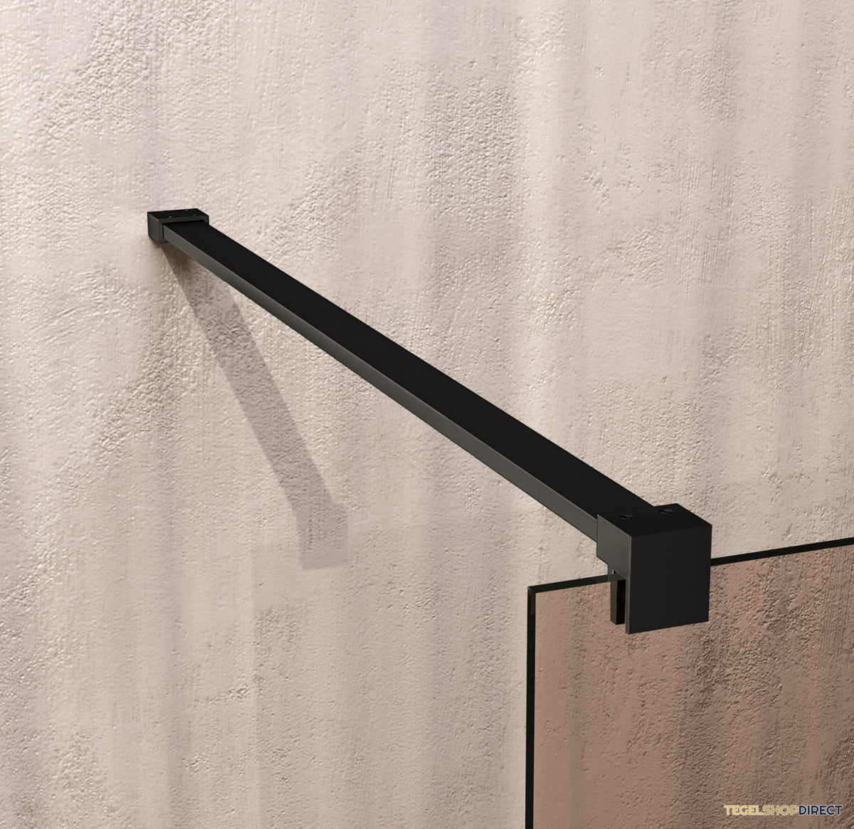 BRAUER Void Badwand 80x140 Brons Glas Incl. Glascoating Mat Zwart – afbeelding 4