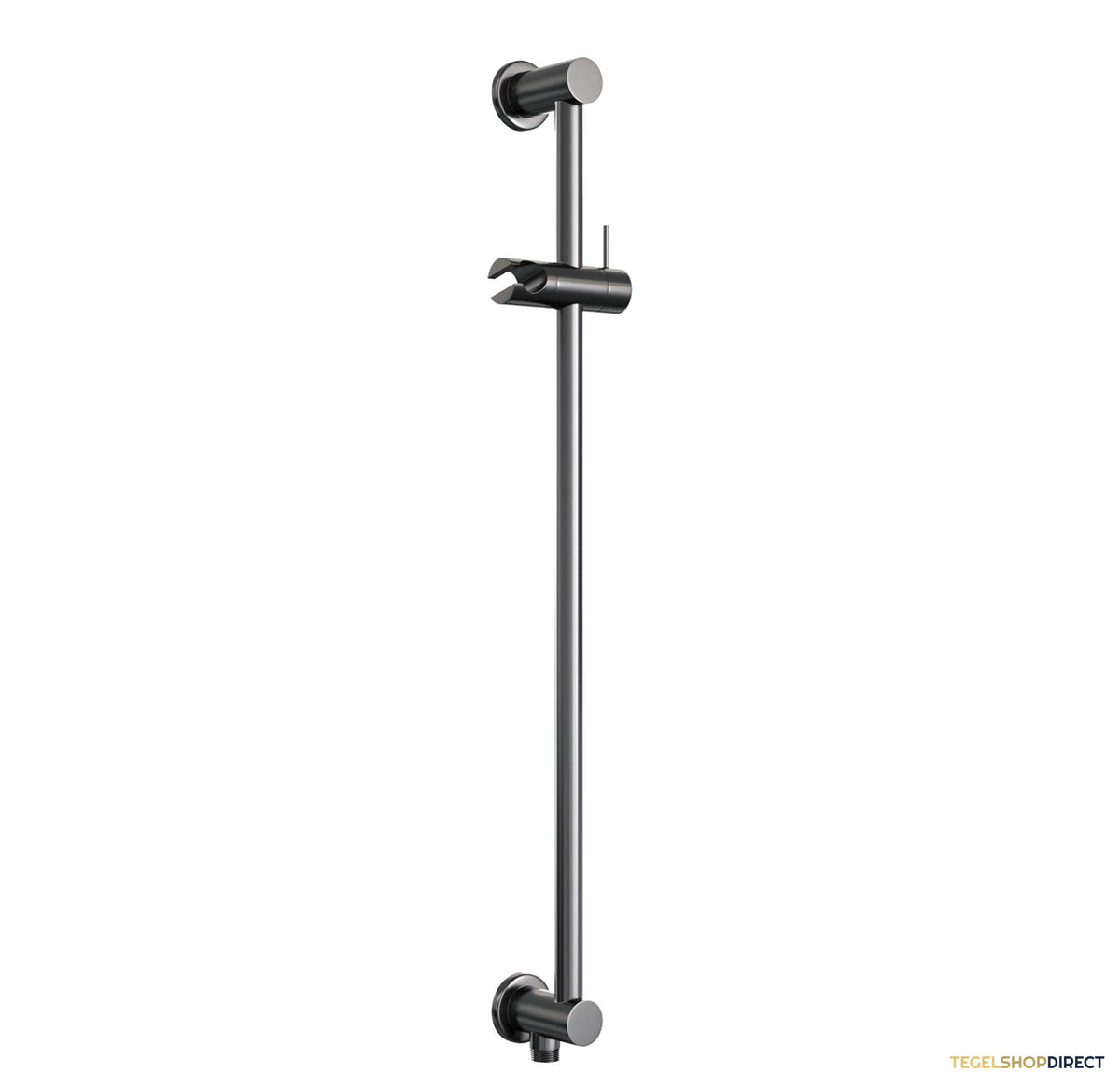 Brauer Stripe thermostatische inbouw regendouche SET 11 met 25 cm douchekop en gebogen muurarm en 3-standen handdouche en doucheslang en geintegreerde glijstang gunmetal geborsteld PVD – afbeelding 8