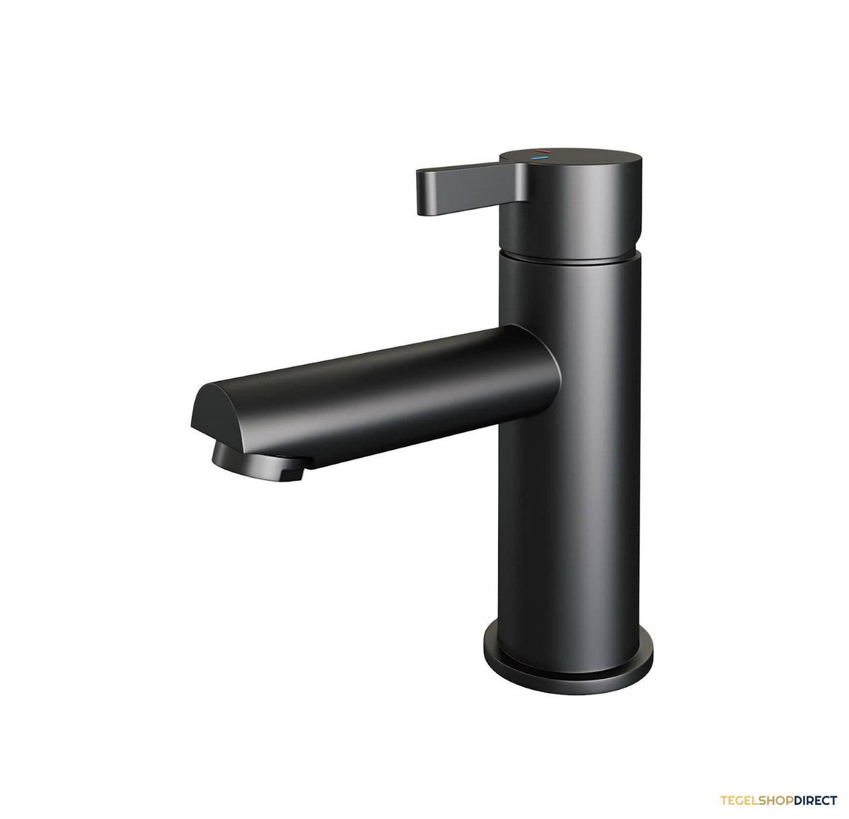 Wastafelmengkraan Brauer Black Edition Coldstart Opbouw Laag Halfronde Hendel Mat Zwart – afbeelding 2