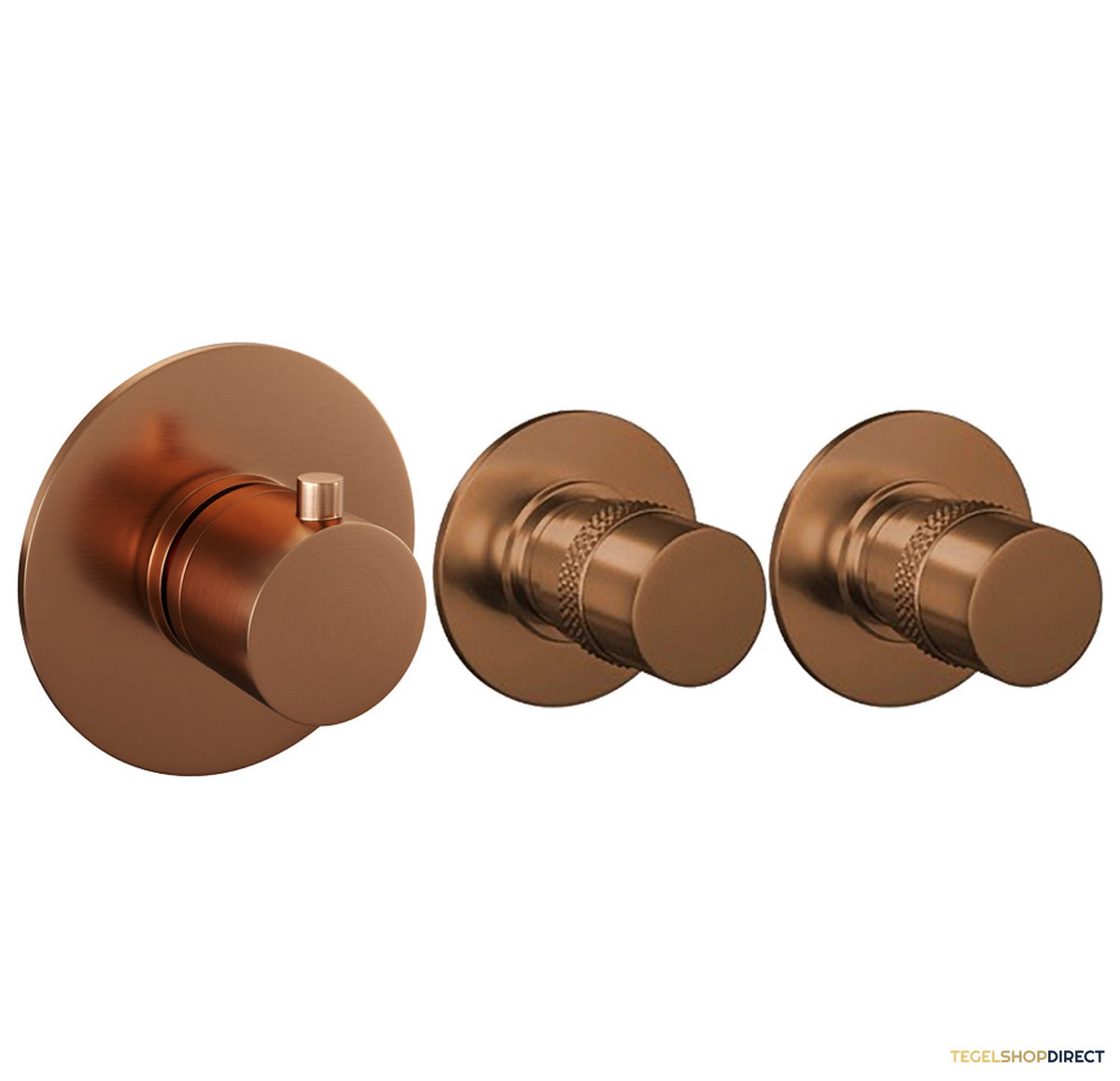Inbouw Regendouche Set Brauer Copper Edition Gebogen Wanduitloop Ronde Hoofddouche 20 cm Met Twee Stopkranen en Glijstang Koper – afbeelding 5