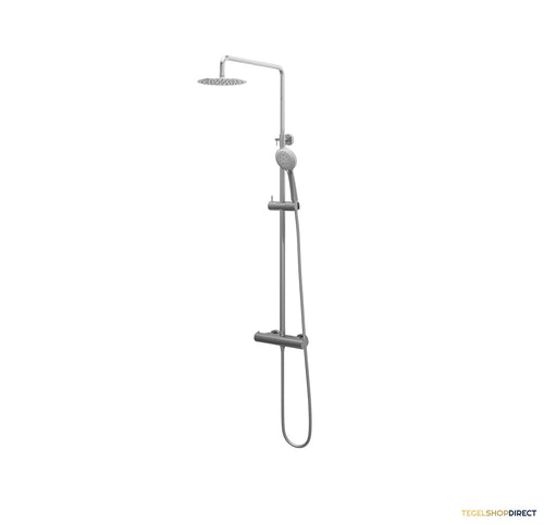 Opbouw Regendouche Brauer V-Line Chrome Edition Showerpipe Met Hoofddouche 20 cm Chroom