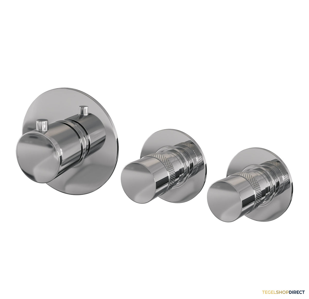 Inbouwthermostaatset Brauer Chrome Incl Baduitloop en Staafhanddouche Messing Chroom – afbeelding 3