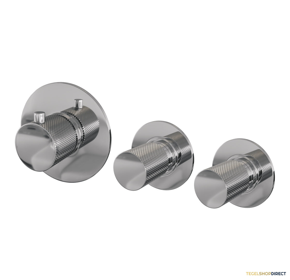 Inbouwthermostaatset Brauer Chrome Carving Incl 3 Standen Handdouche En Badafvoer Chroom – afbeelding 9