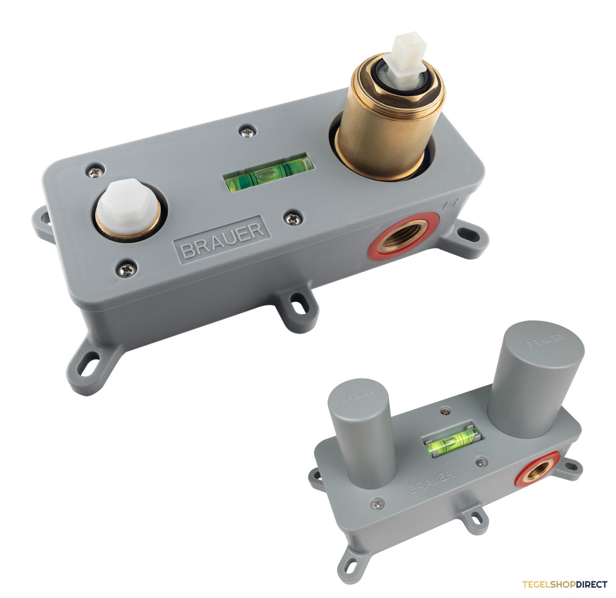 Brauer Stripe inbouw wastafelmengkraan met gebogen uitloop en afdekplaat model A1 mat zwart – afbeelding 3