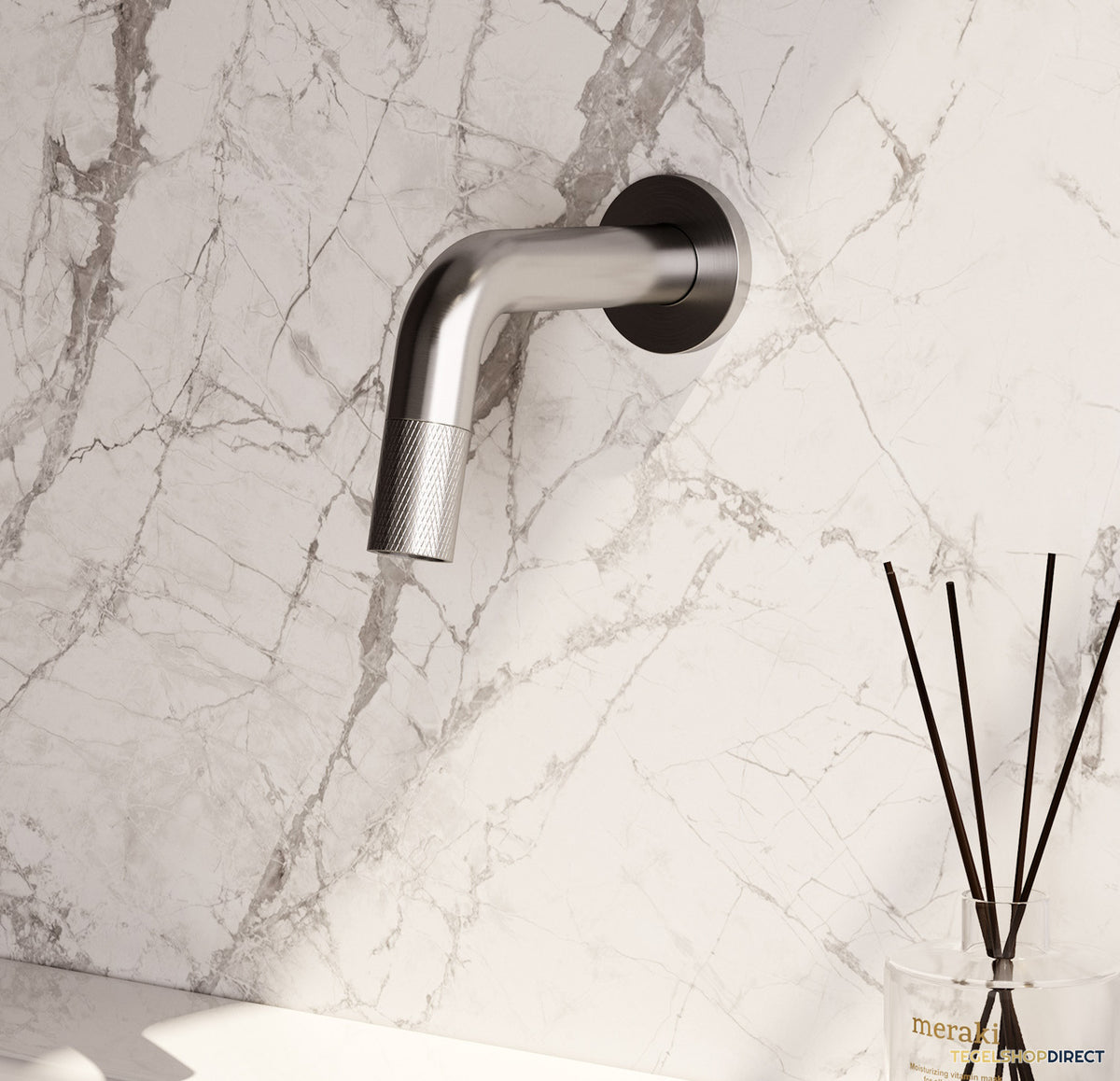 Inbouw Fonteinkraan Brauer Brushed Carving Edition Inkortbaar RVS Geborsteld PVD