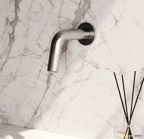 Inbouw Fonteinkraan Brauer Brushed Carving Edition Inkortbaar RVS Geborsteld PVD