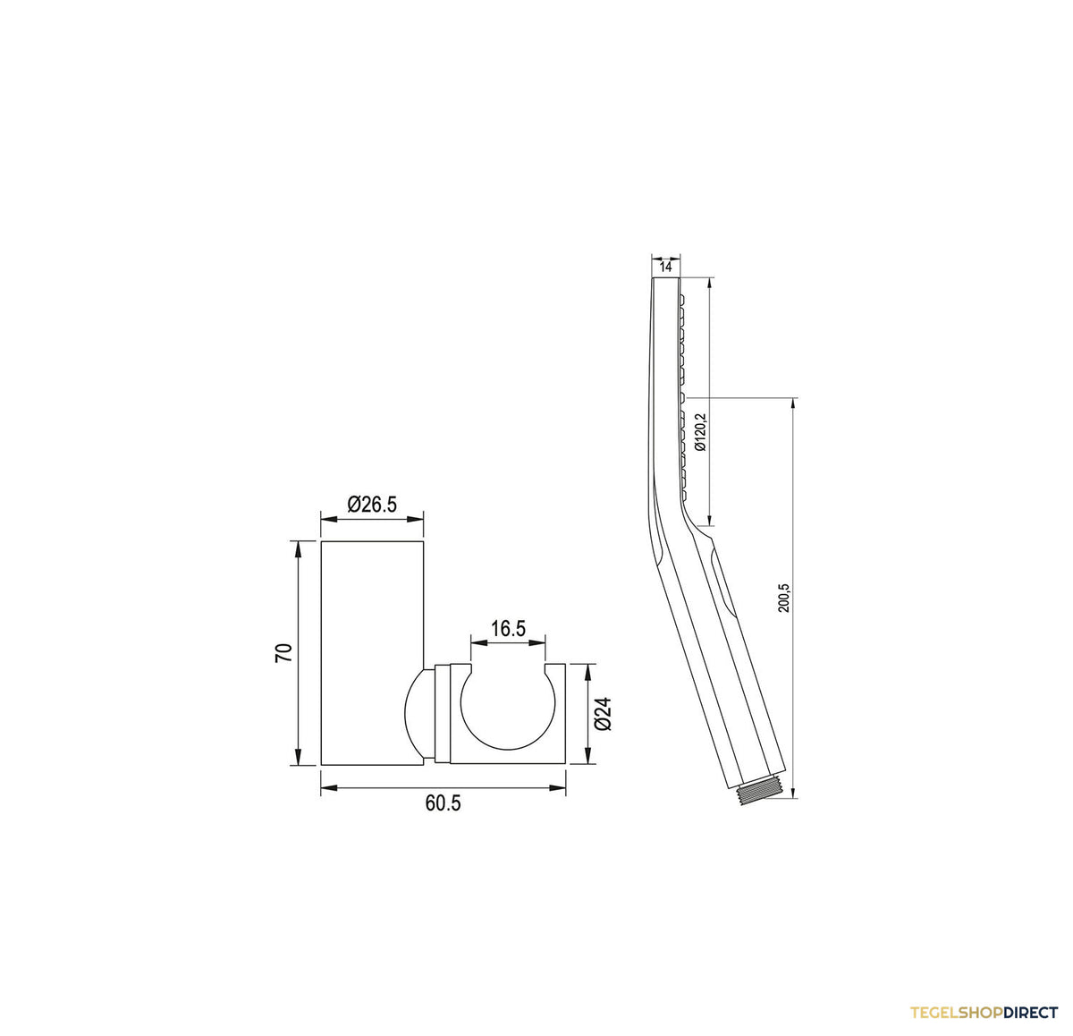 Opbouwset Bad- en Douchekraan Brauer Chrome Edition Thermostatisch Chroom (Alle Opties) – afbeelding 10