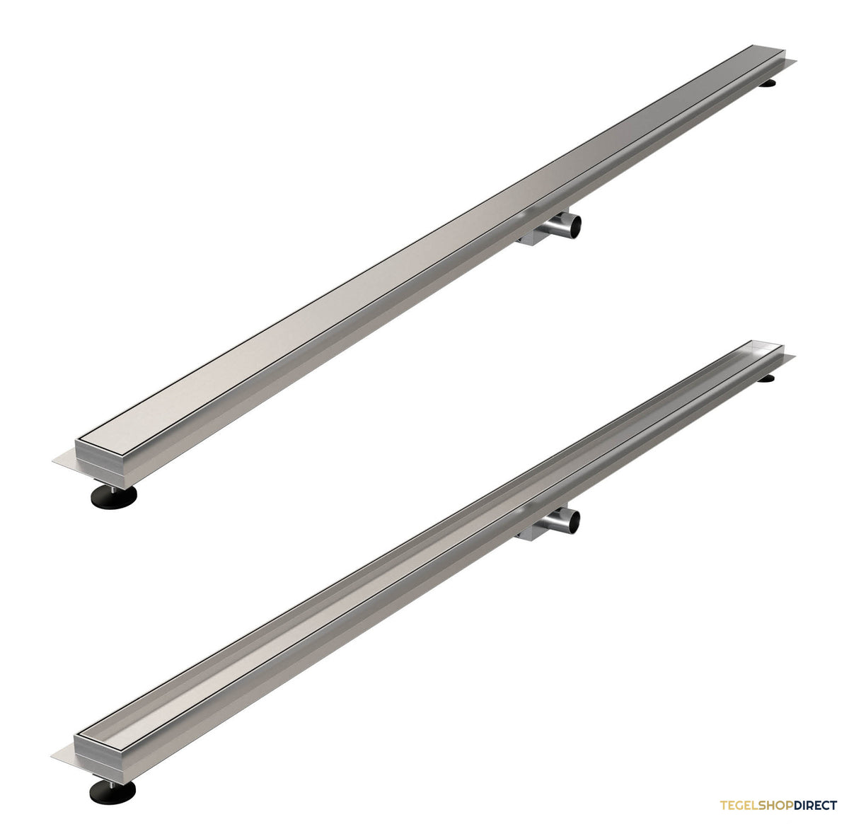 Douchegoot Brauer Zero RVS Inclusief Vloerflens 180x7 cm Tegelinlegrooster Omkeerbaar – afbeelding 4