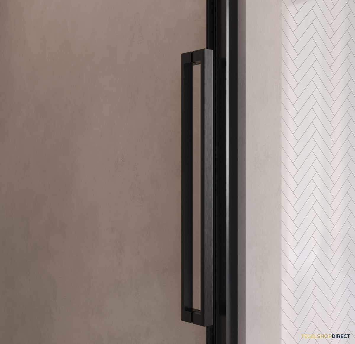 BRAUER Galactic Nisdeur 2-Delig Schuif 160x200 Omkeerbaar Helder Glas Incl. Glascoating PVD Gunmetal Geborsteld – afbeelding 4