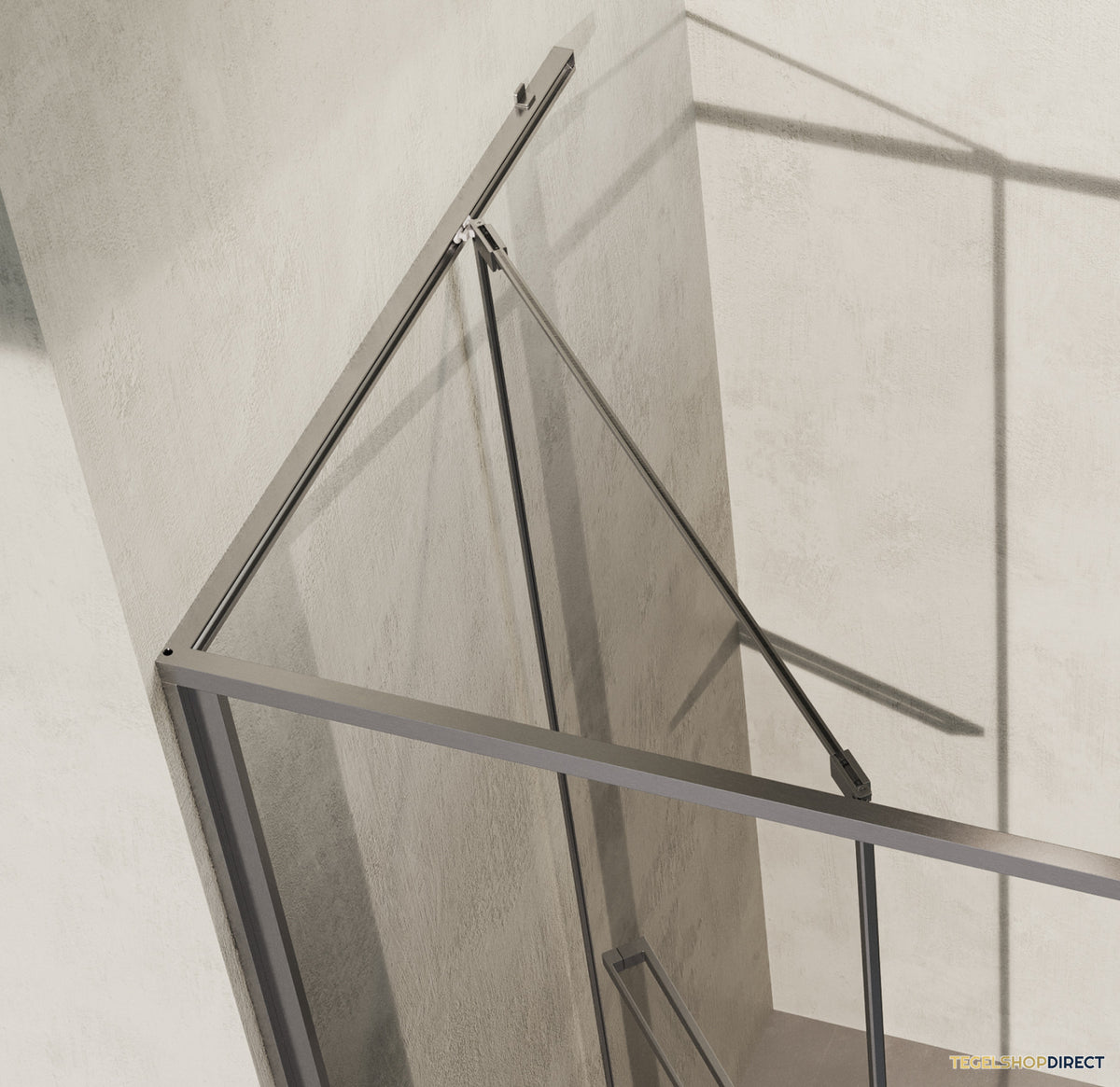 BRAUER Luminis Nisdeur 2-Delig Naar Binnen Draaiend 120x200 Omkeerbaar Helder Glas Incl. Glascoating PVD RVS-Kleurig Geborsteld – afbeelding 5