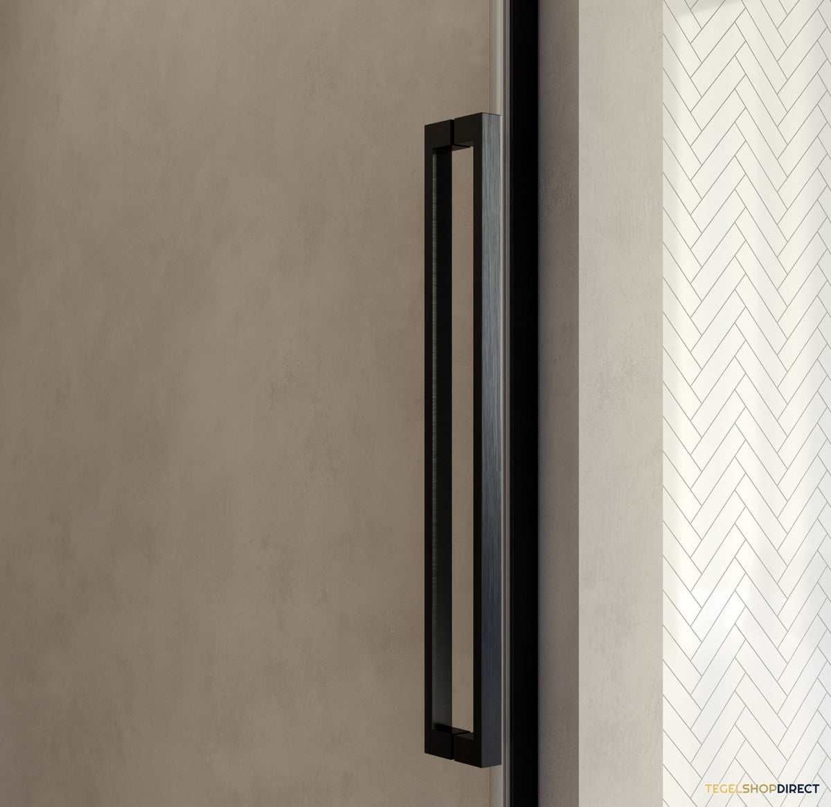 BRAUER Stellar nisdeur 2-delig draaiend helder glas 160x200 omkeerbaar incl. glascoating PVD gunmetal geborsteld – afbeelding 6