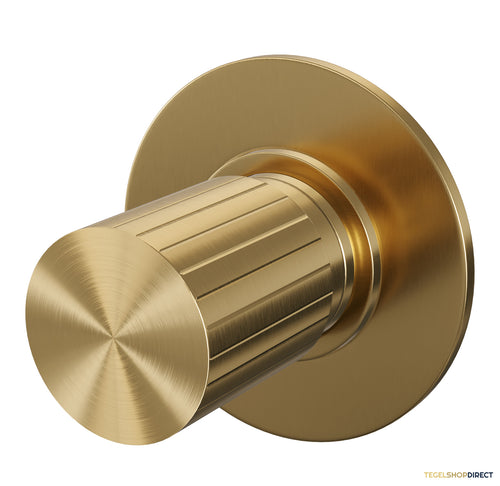 Brauer Stripe losse inbouw stopkraan met in- en afbouwdelen goud geborsteld PVD