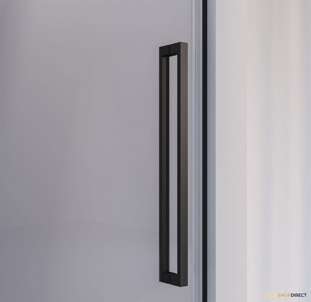BRAUER Season nisdeur model A met draaideur helder glas 100x200 omkeerbaar incl. glascoating Season-Mat Zwart – afbeelding 3