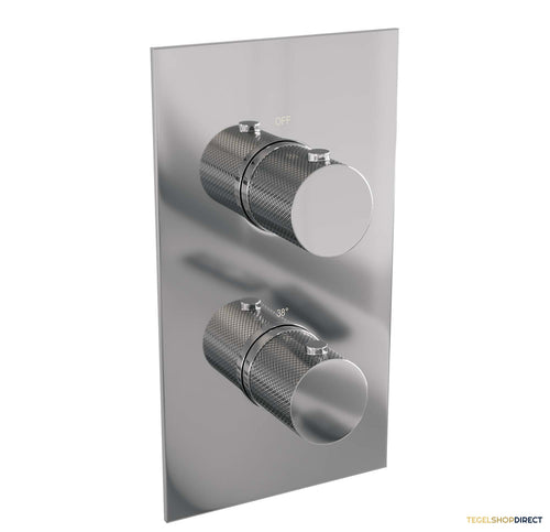 Inbouwthermostaat Compleet Brauer Chrome Carving 3-weg Chroom