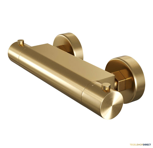 Douchekraan Brauer Gold Edition Opbouw Thermostatisch Geborsteld Goud