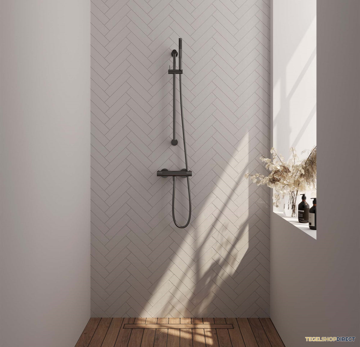 Douchekraanset Brauer Gunmetal Carving Opbouw Met Glijstang En Staafhanddouche Geborsteld Gunmetal – afbeelding 7