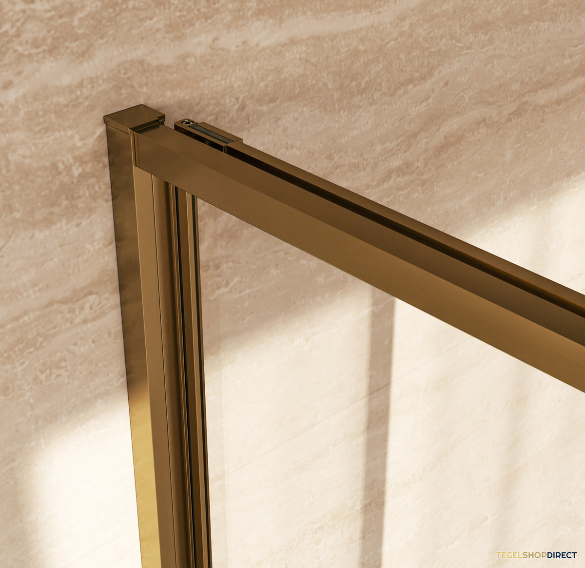 BRAUER Luminis Nisdeur 2-Delig Naar Binnen Draaiend 120x200 Omkeerbaar Helder Glas Incl. Glascoating PVD Goud Geborsteld – afbeelding 3
