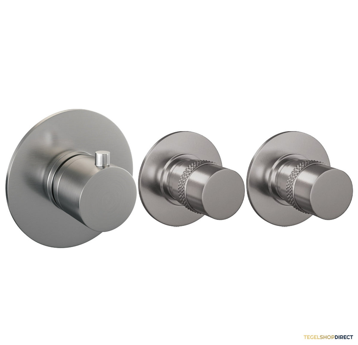 Inbouw Regendouche Set Brauer Brushed Edition Gebogen Wanduitloop Ronde Hoofddouche 20 cm Met Twee Stopkranen RVS Look – afbeelding 9