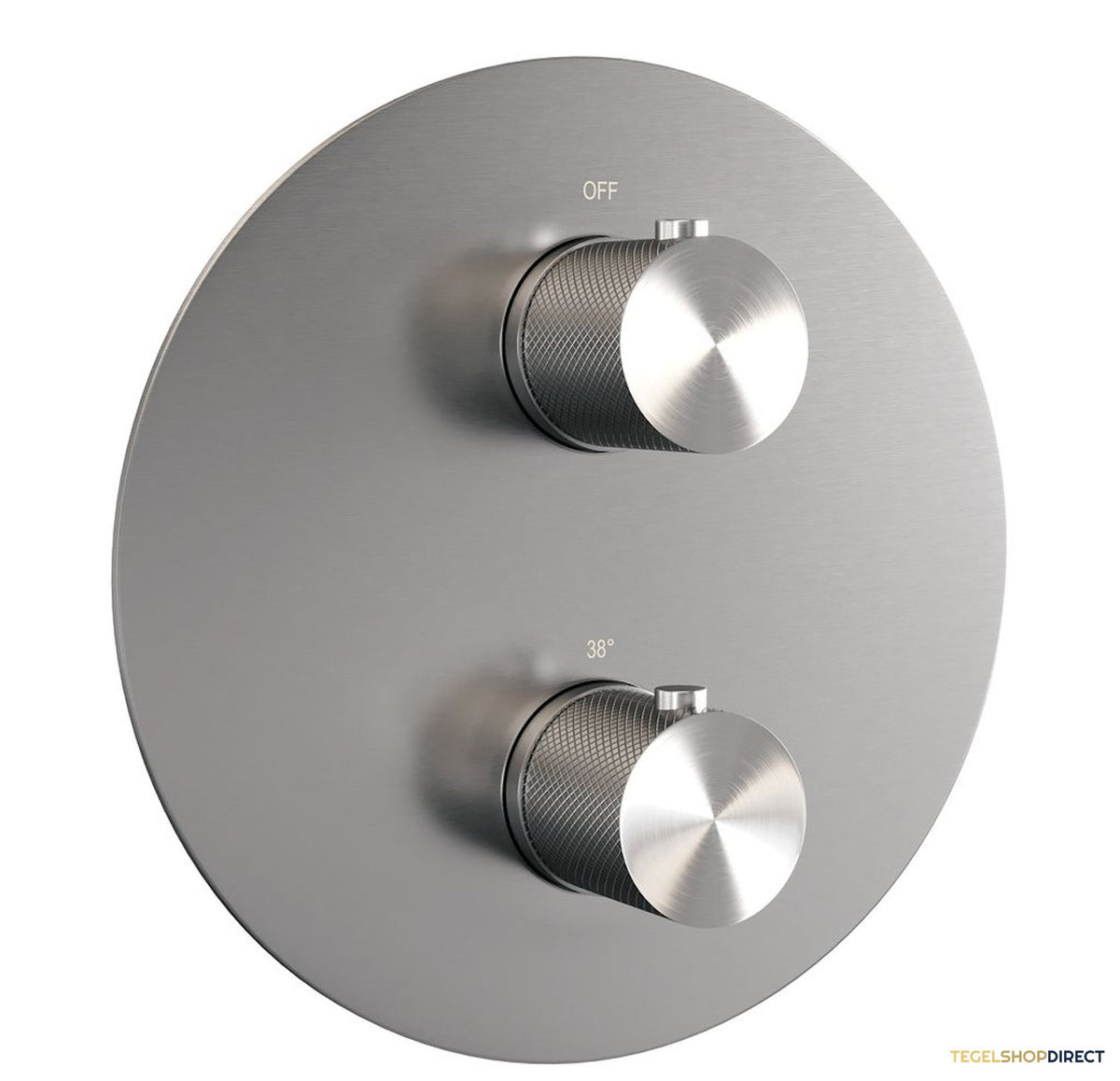 Thermostatische Inbouwdoucheset Brauer Carving Met Ronde Afdekplaat RVS (Alle Opties) – afbeelding 3
