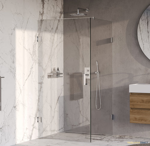 BRAUER Void douchecabine met draaideur helder glas 100x100x200 incl. glascoating chroom