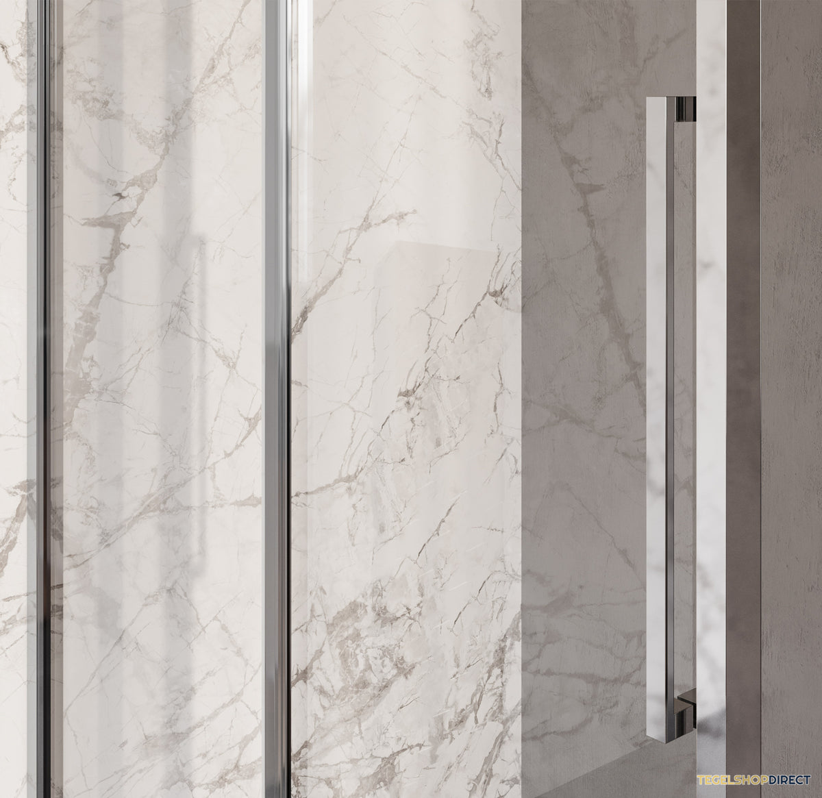 BRAUER Galactic Douchecabine Met Schuifdeur 120x90x200 Omkeerbaar Helder Glas Incl. Glascoating Chroom – afbeelding 4