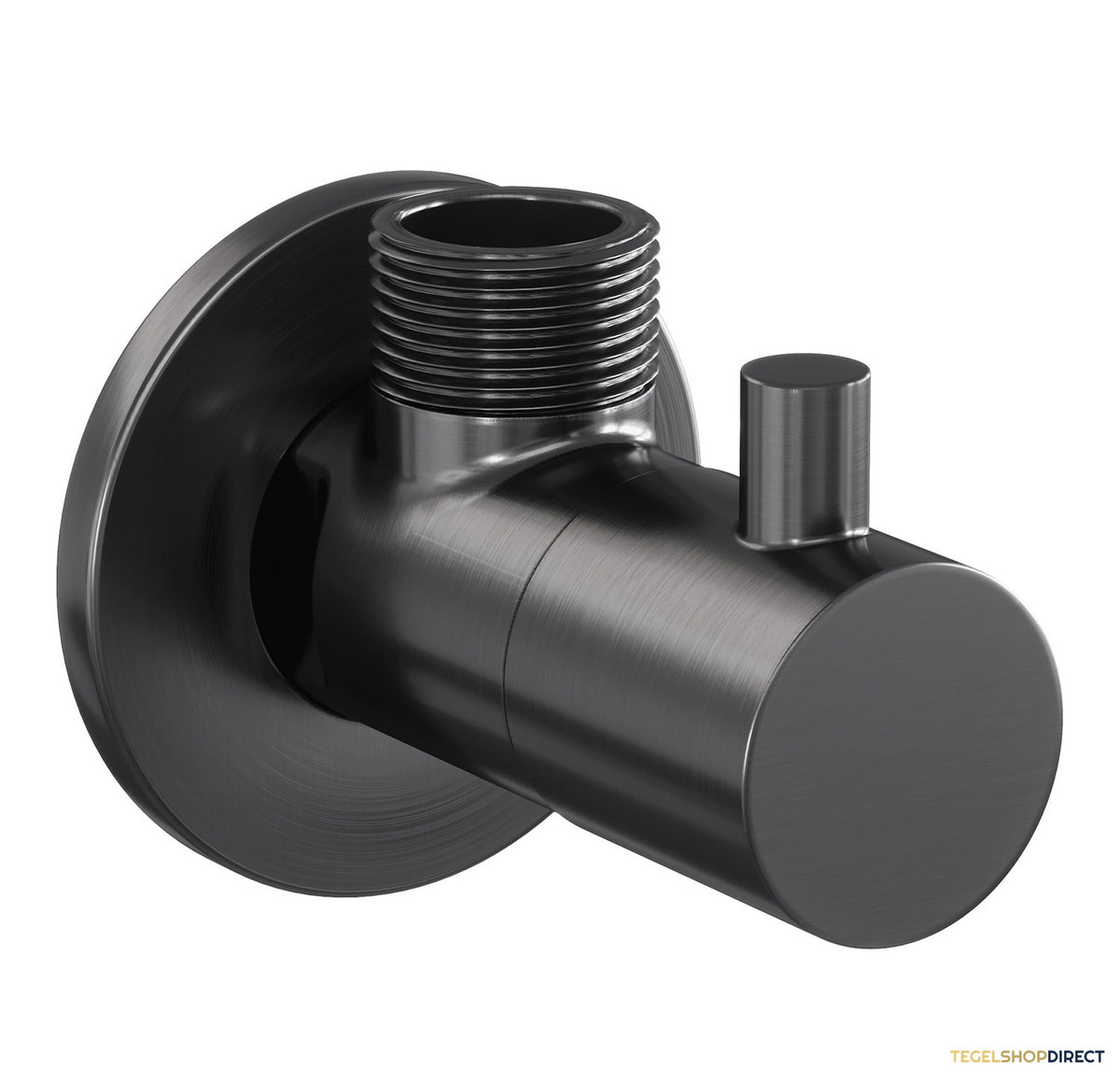 Hoekstopkraan Brauer Gunmetal Edition Compleet Met Slang Gunmetal Geborsteld PVD