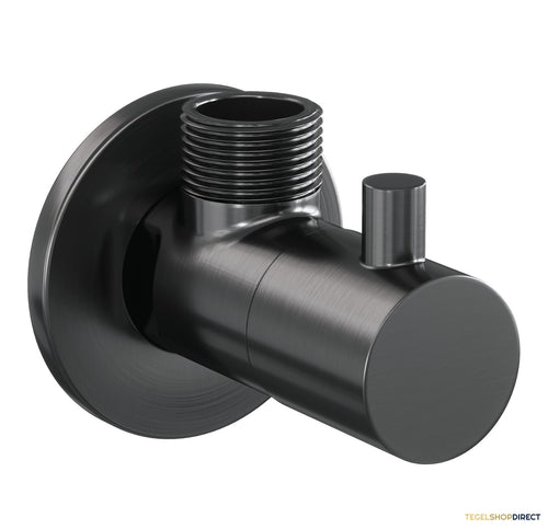Hoekstopkraan Brauer Gunmetal Edition Compleet Met Slang Gunmetal Geborsteld PVD